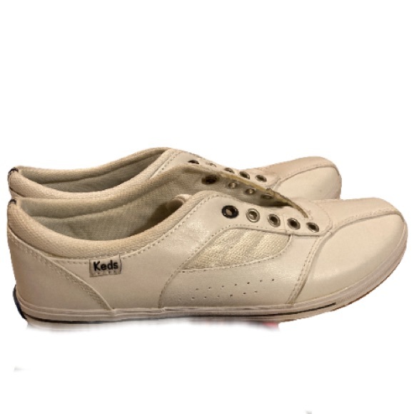 Keds Shoes Keds Womens Prestige Ortholite White Leather Sneakers